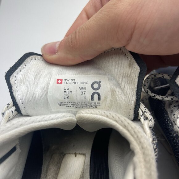 On Cloudnova Black White Running Shoe Sneakers Women - Sz 6 Read* - Picture 12 of 16